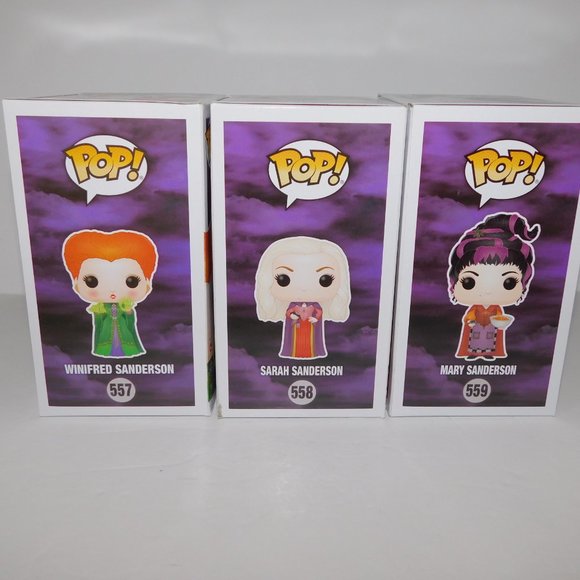 FUNKO Disney Hocus Pocus Sarah Mary Winnifred Sanderson 557 558 559 Figures NEW - Picture 5 of 7